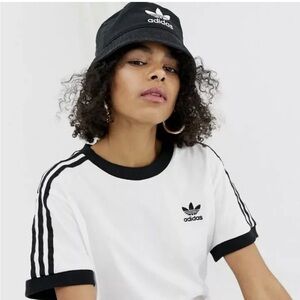 Adidas Originals Unisex Washed Bucket Hat One Size- Black  White Trefoil Logo
